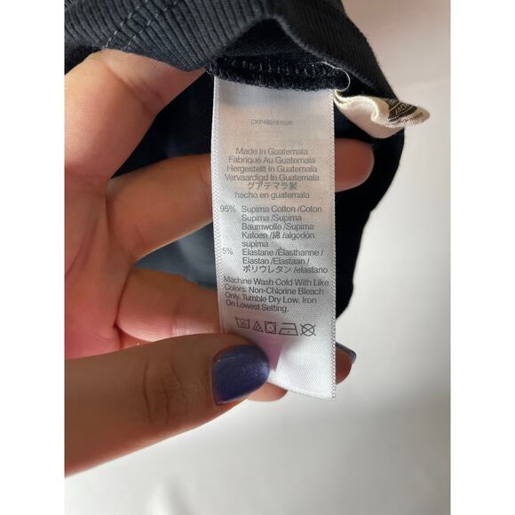 Madewell (Re)generative Cotton Ribbed Cutaway Tank Top Size XL - Picture 3 of 5